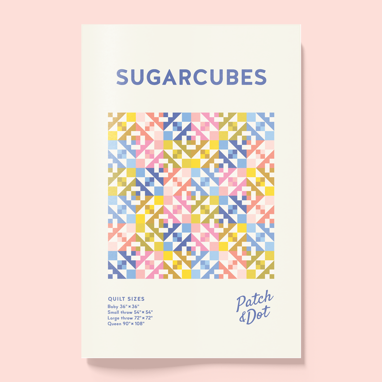 Sugarcubes Printed Quilt Pattern