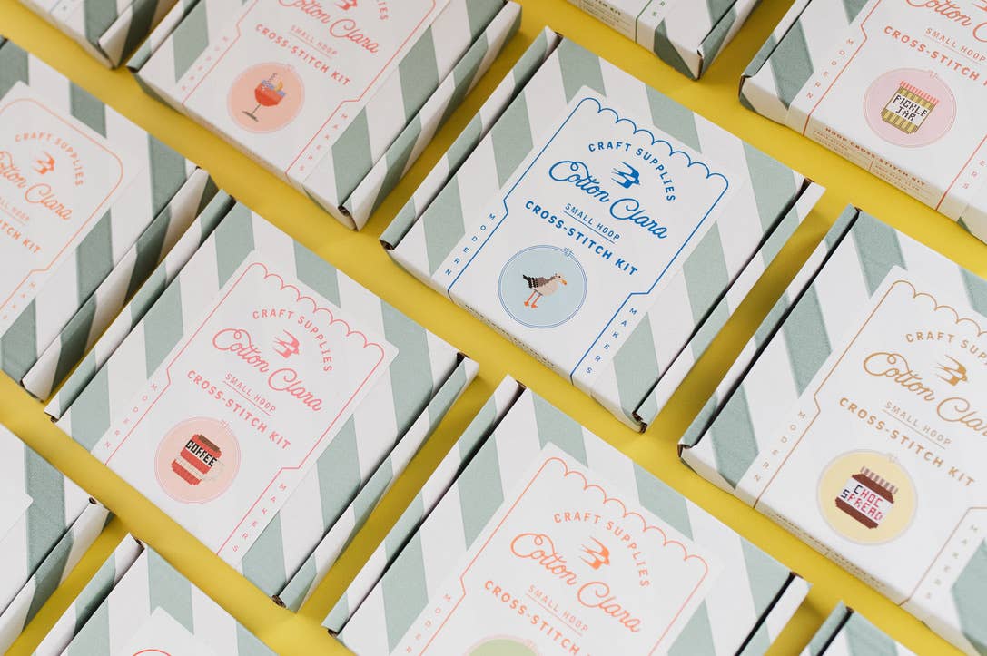 Butter Cross Stitch Kit for Beginners