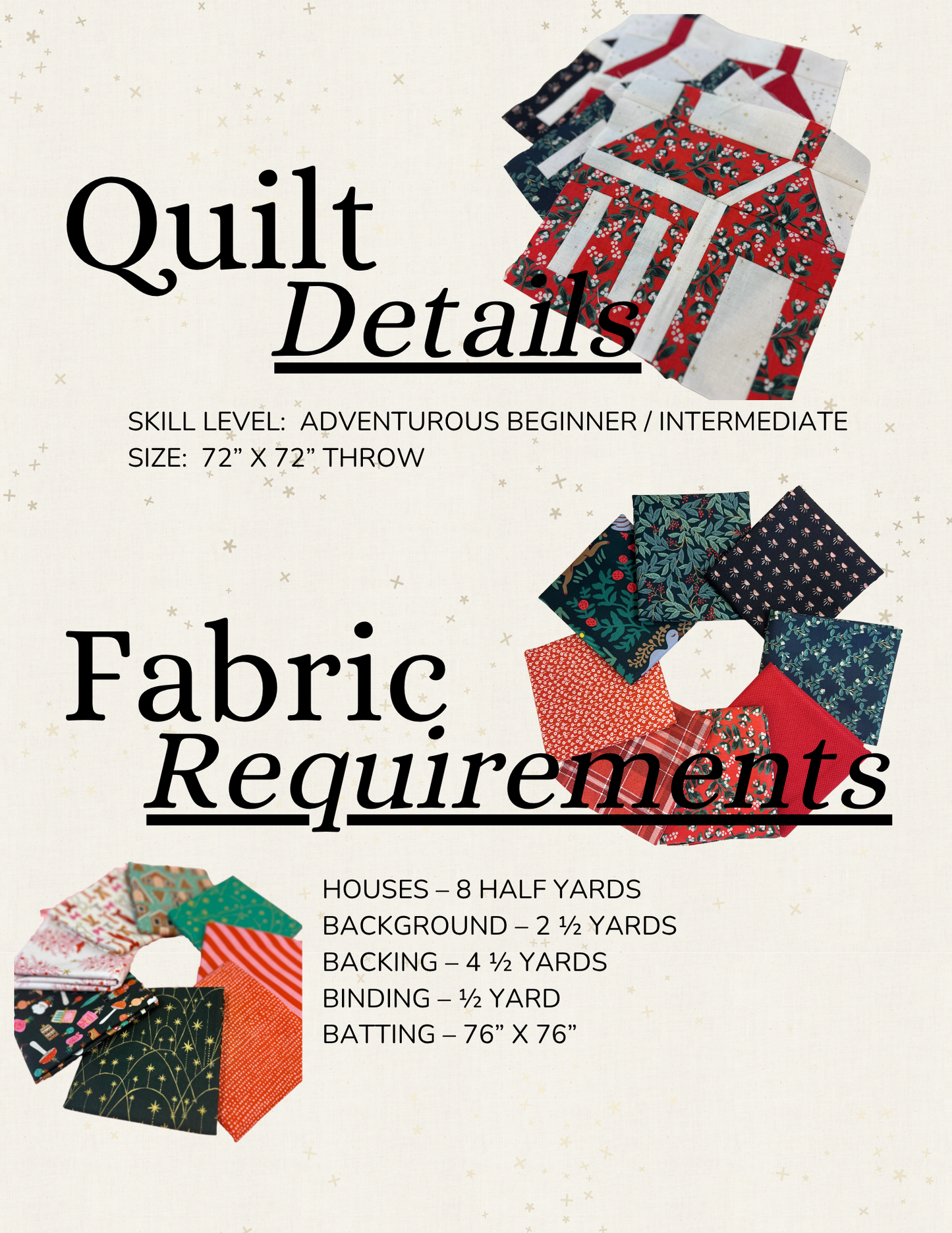 Cozy Village Quilt Pattern
