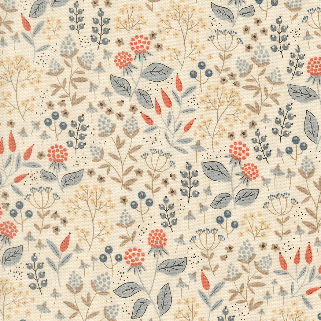 Leaves and Berries in Pearl