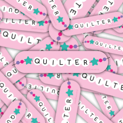 Quilter Friendship Bracelet Sticker