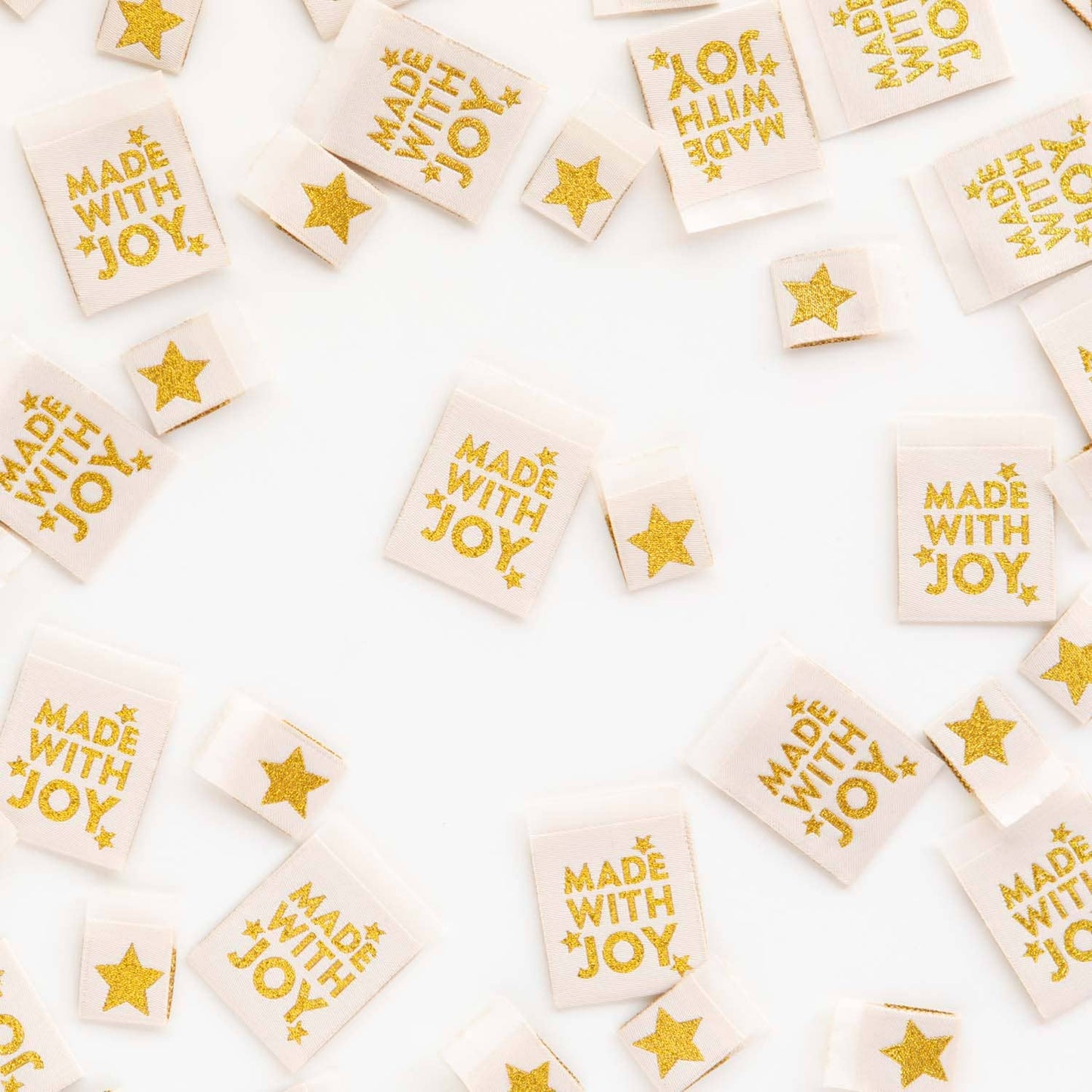 Made with Joy Star - Christmas Tags Sewing Woven Labels