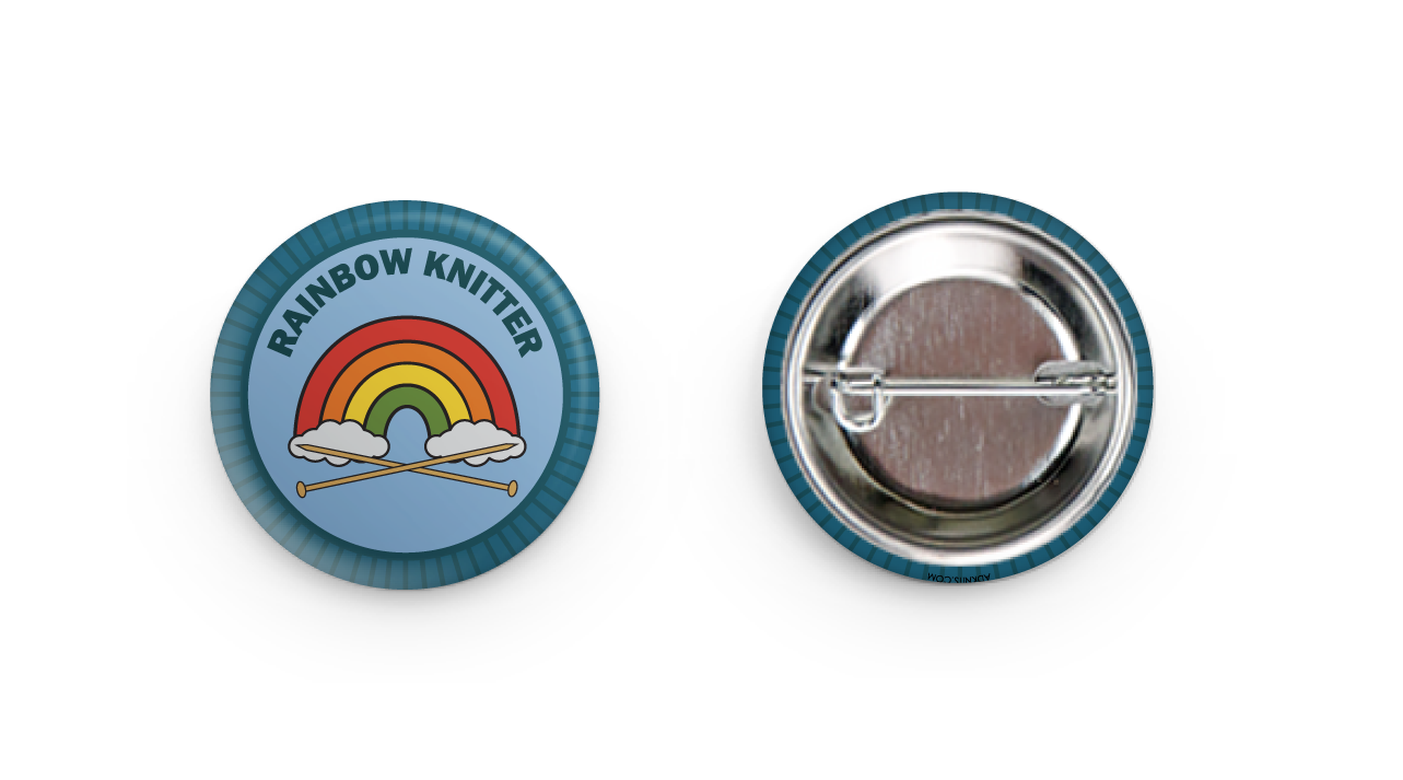 Rainbow Knitter Knitting Merit Badge