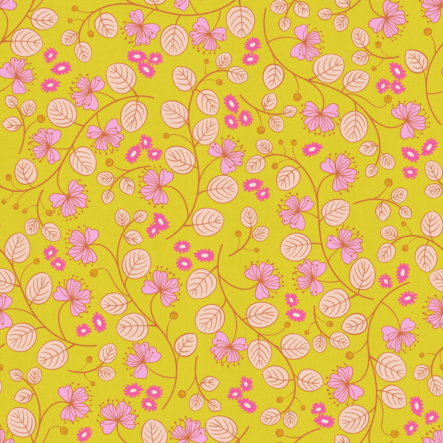 Caper Floral in Citron