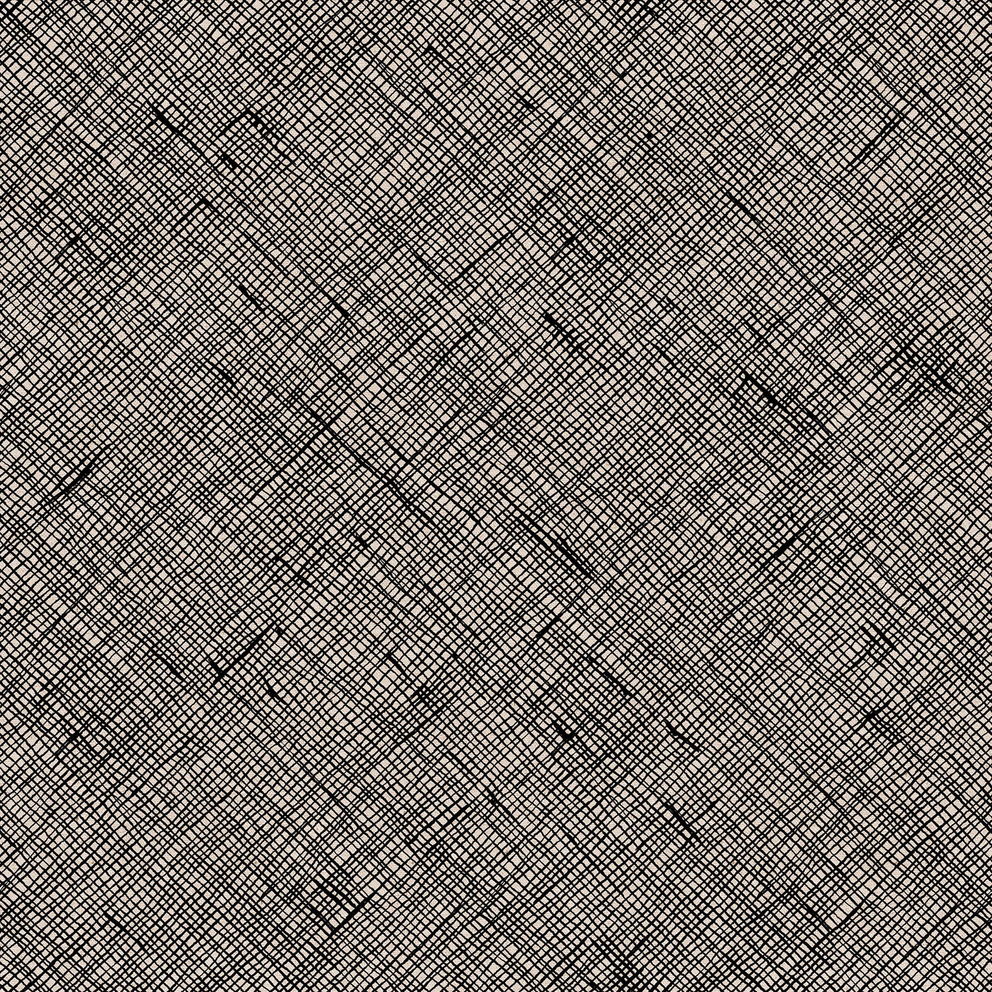 Crosshatch in Black CANVAS