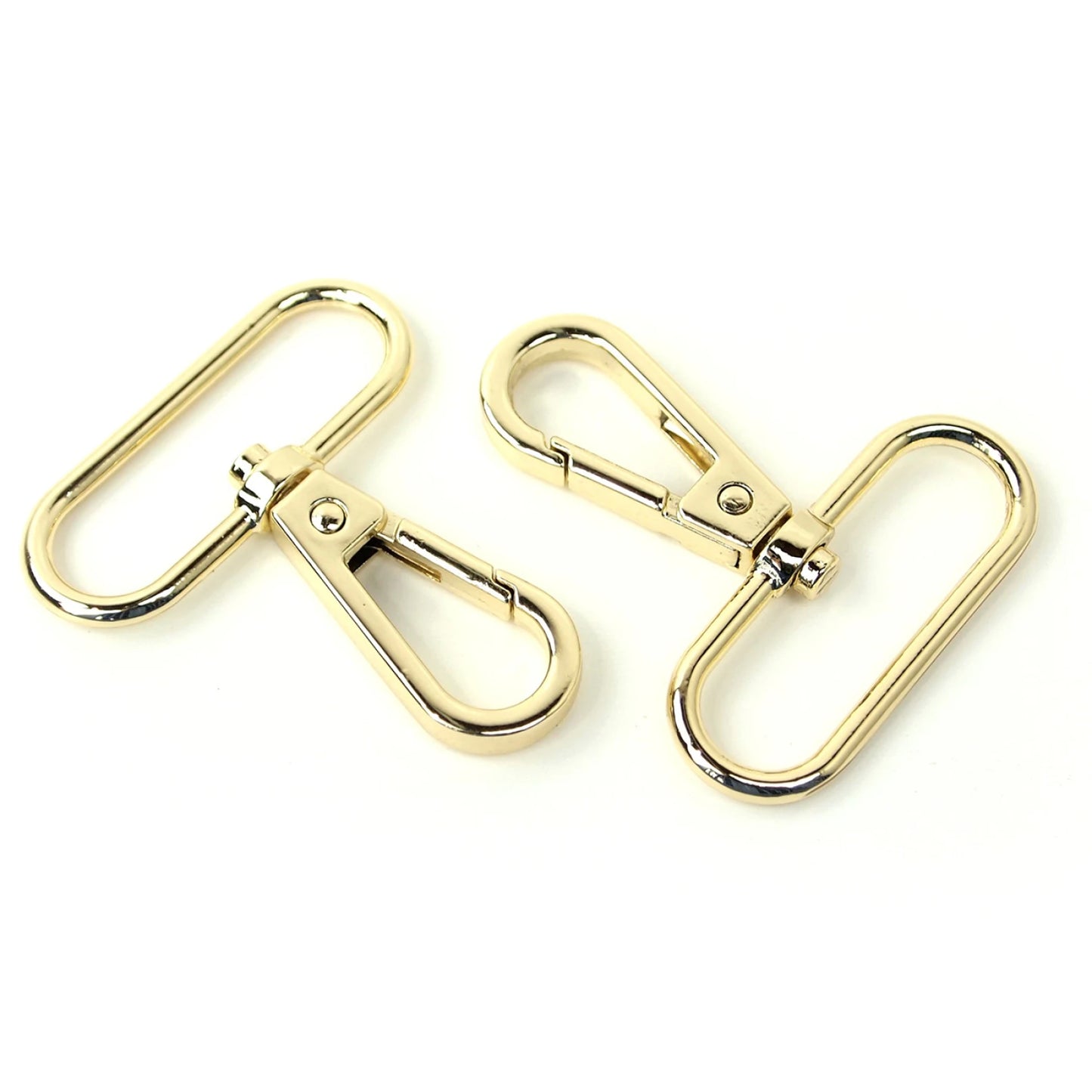 Two Swivel Hooks 1 1/2" Gold