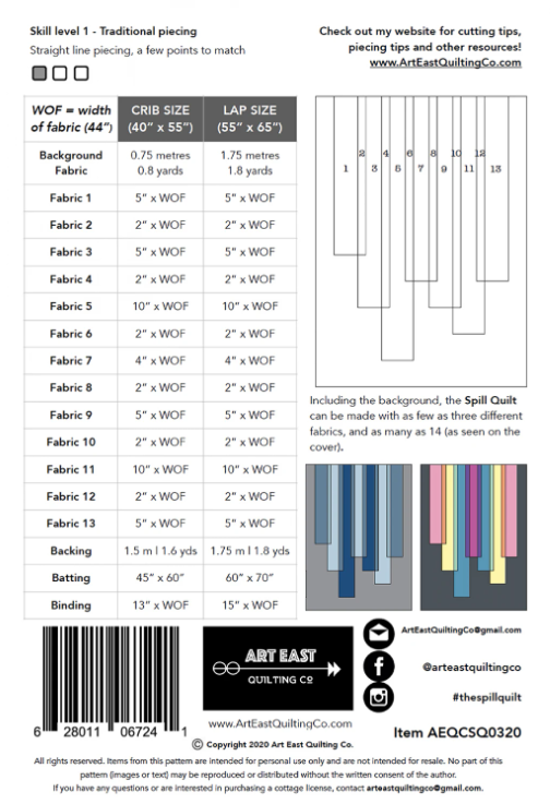 The Spill Quilt Pattern