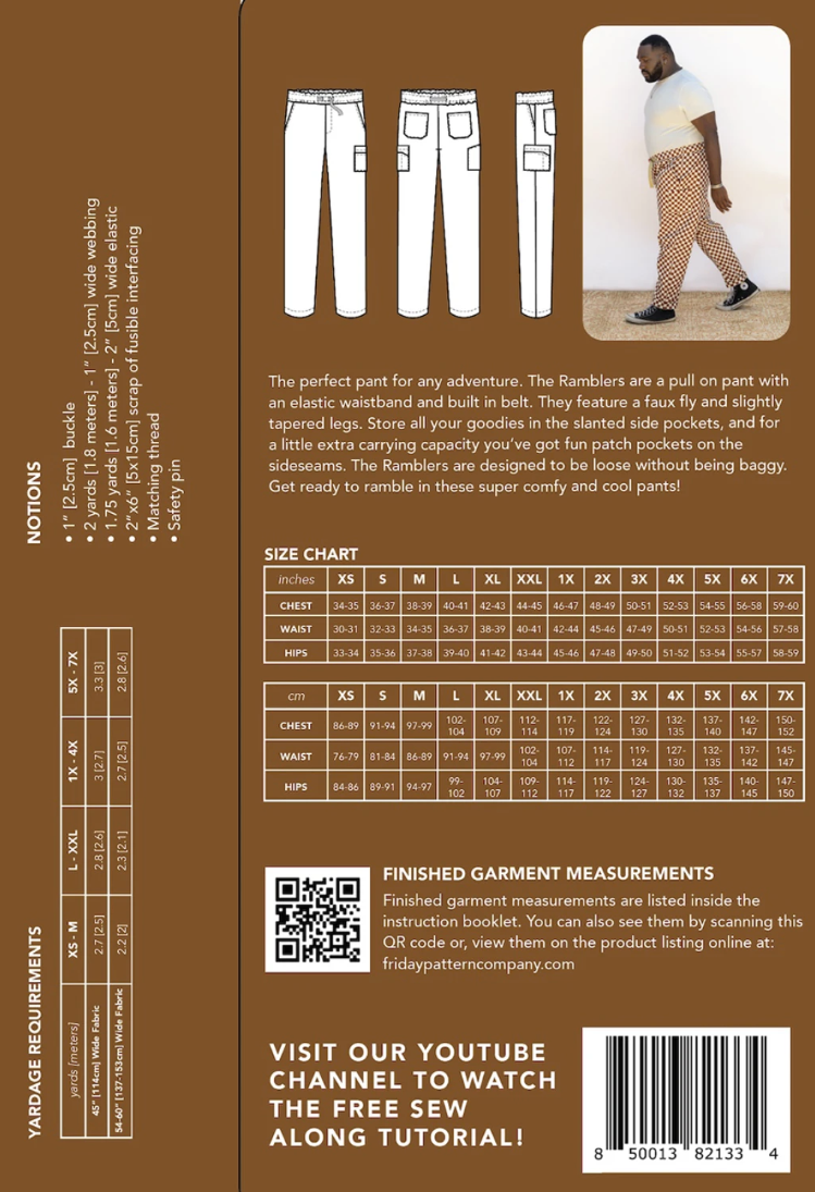 Rambler Pants Pattern