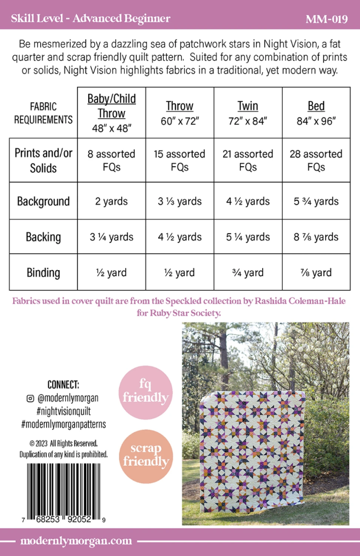 Night Vision Quilt Pattern