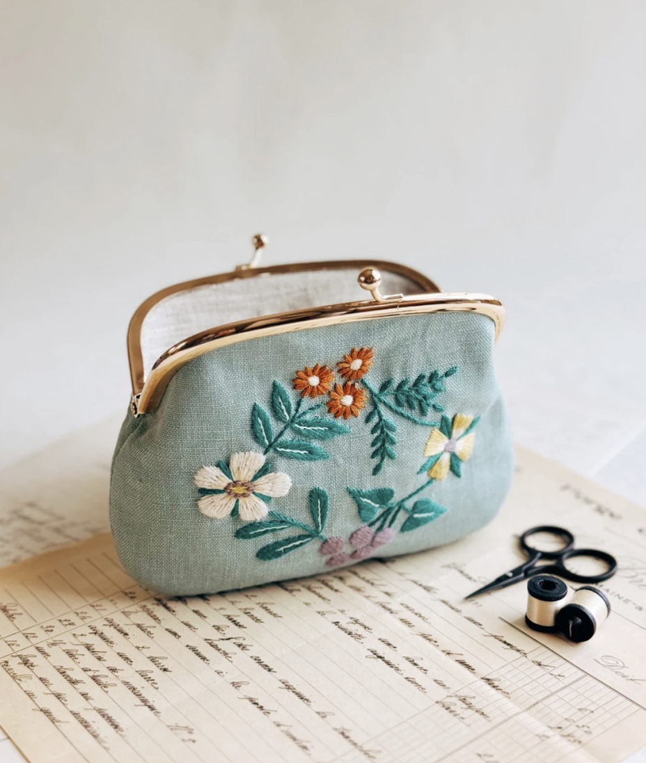 Vintage Floral Purse Kit
