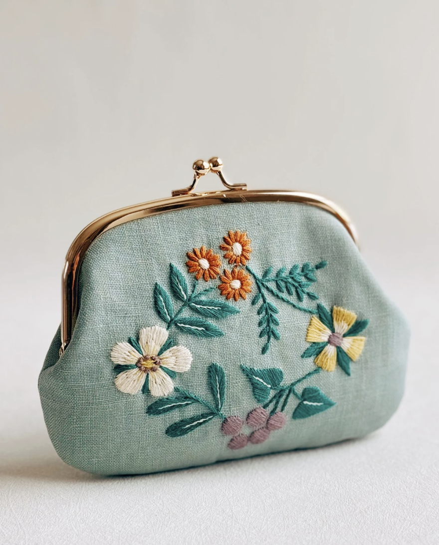 Vintage Floral Purse Kit