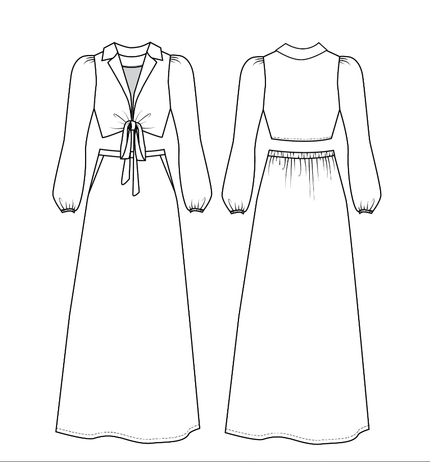 Saturday Skirt Set - Printed Pattern
