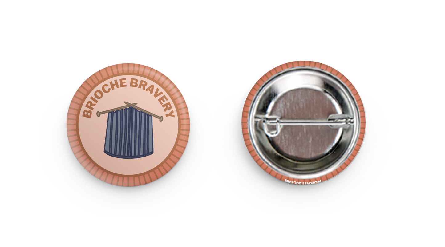 Brioche Bravery Knitting Merit Badge