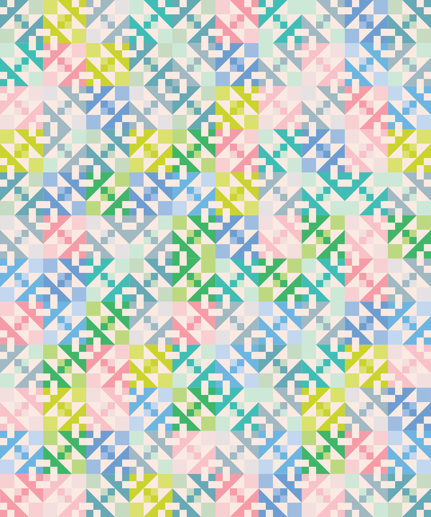 Sugarcubes Printed Quilt Pattern