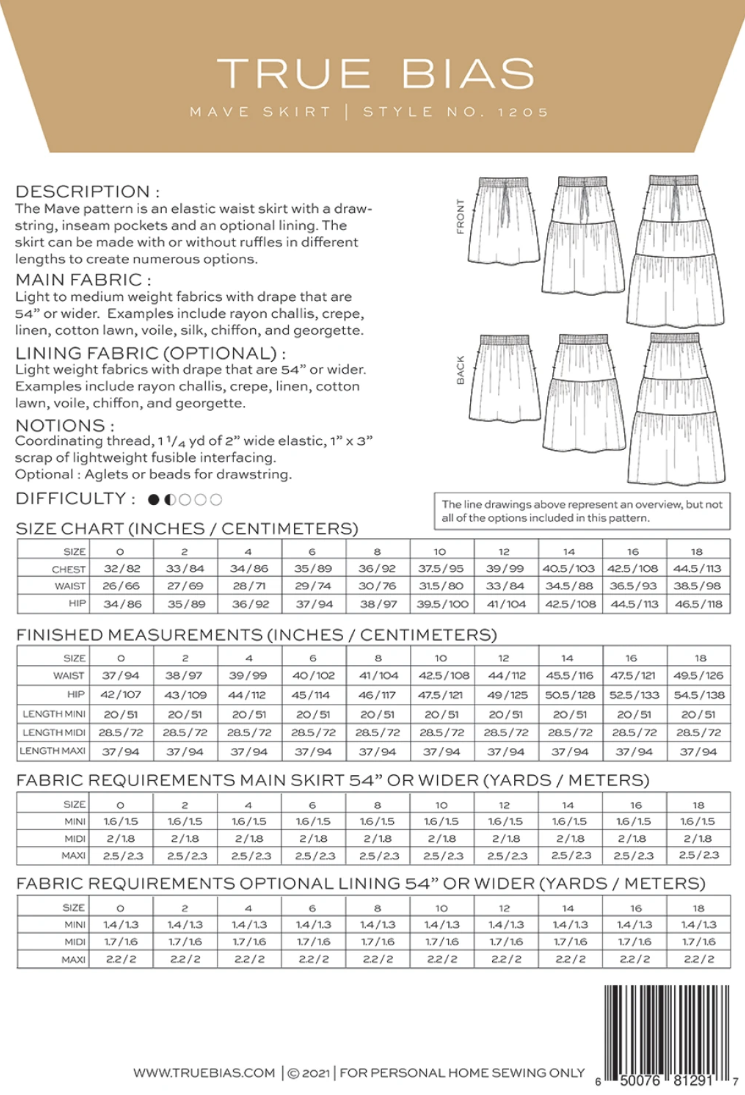 Mave Skirt Pattern