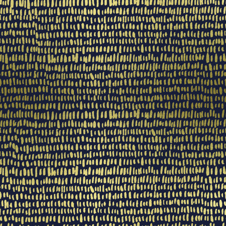 Hatchmarks in Navy Metallic LAWN