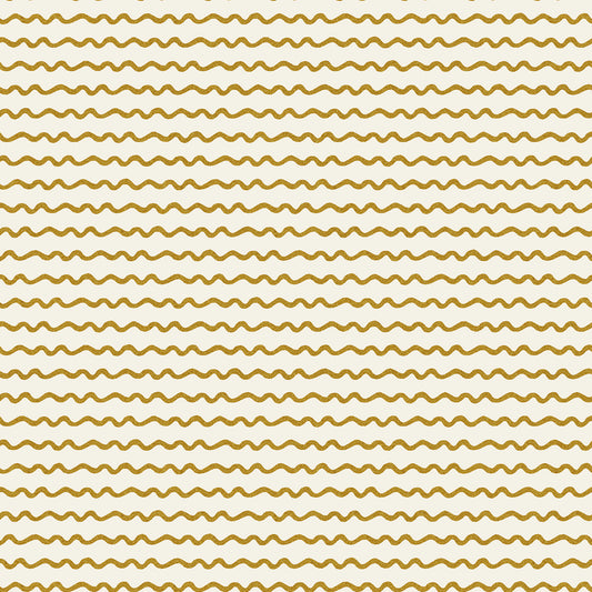 Rickrack in Cream And Gold Metallic