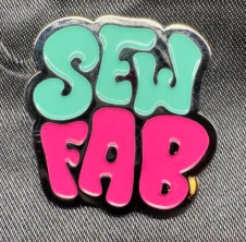 "Sew Fab" Enamel Pin