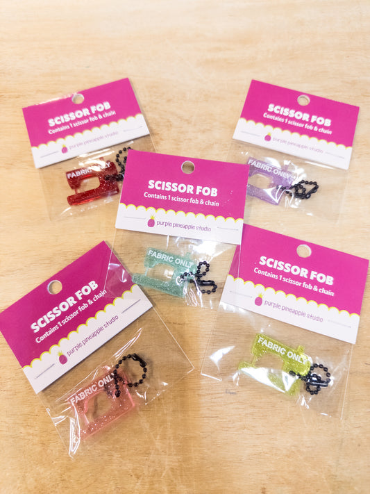 "Fabric Only" Scissor Fob