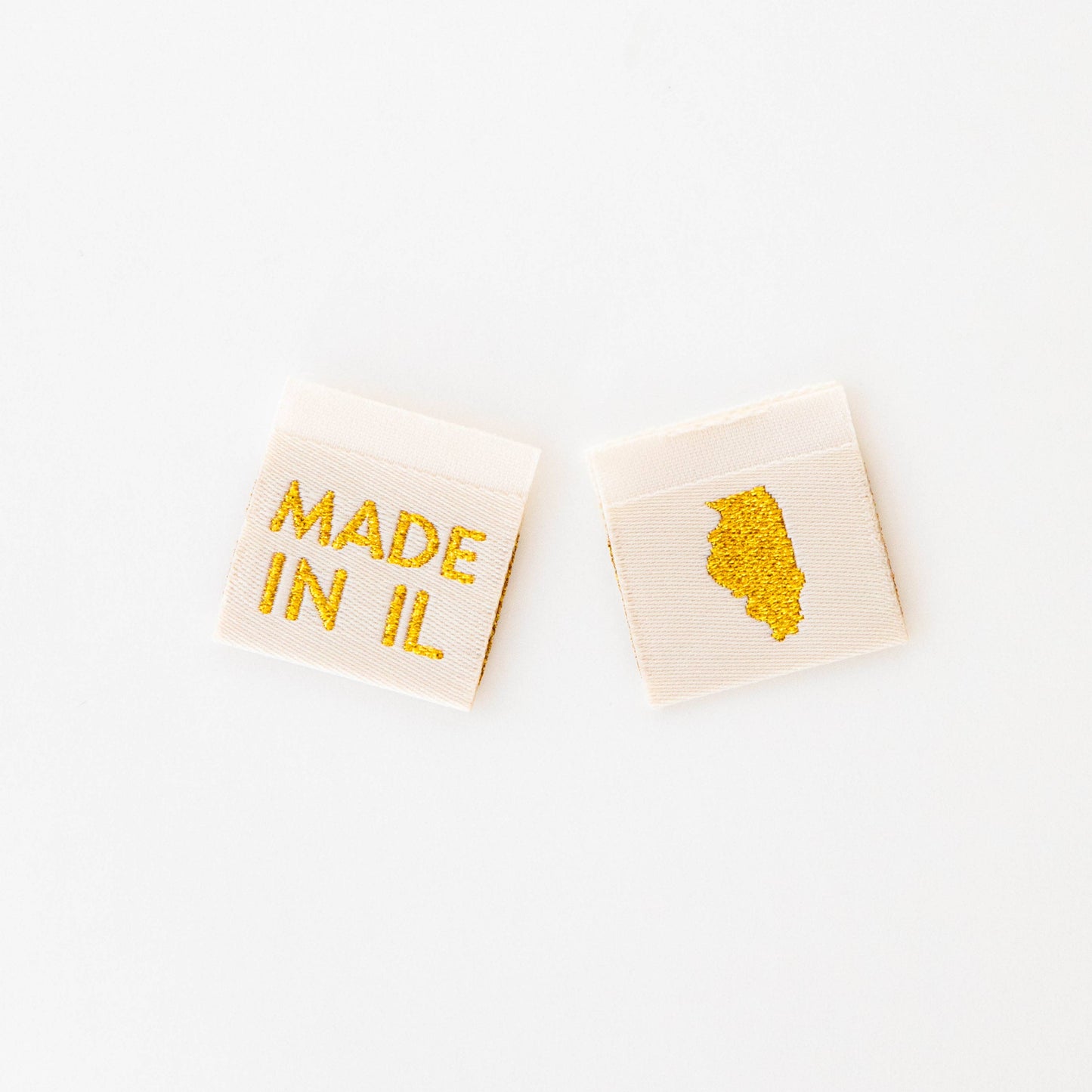 Made in My State Gold Woven Labels: Georgia