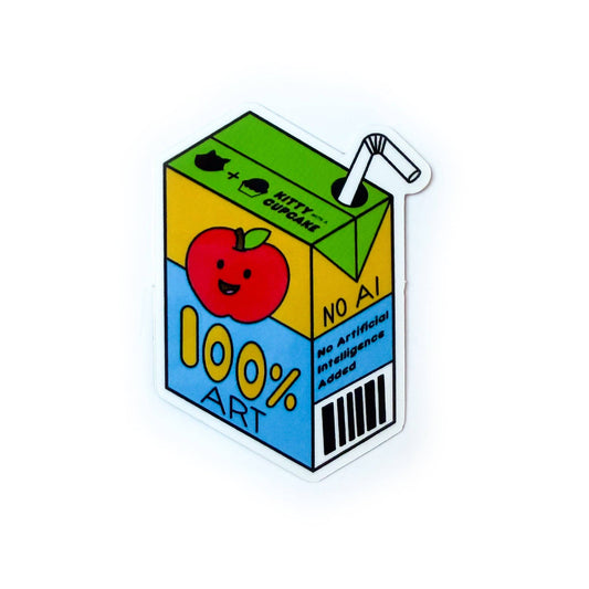 100% Art Juicebox Sticker