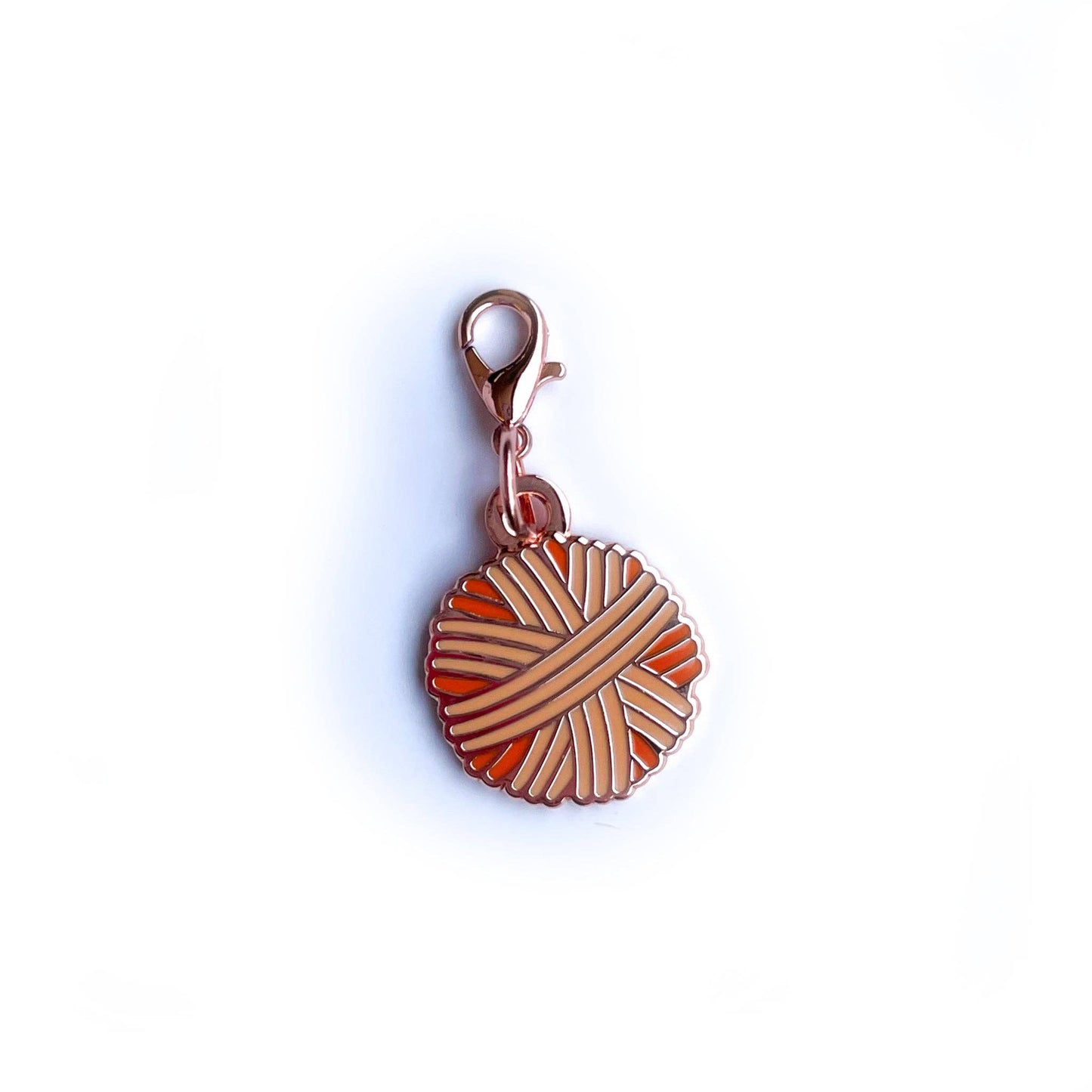 Orange Yarn Ball Charm