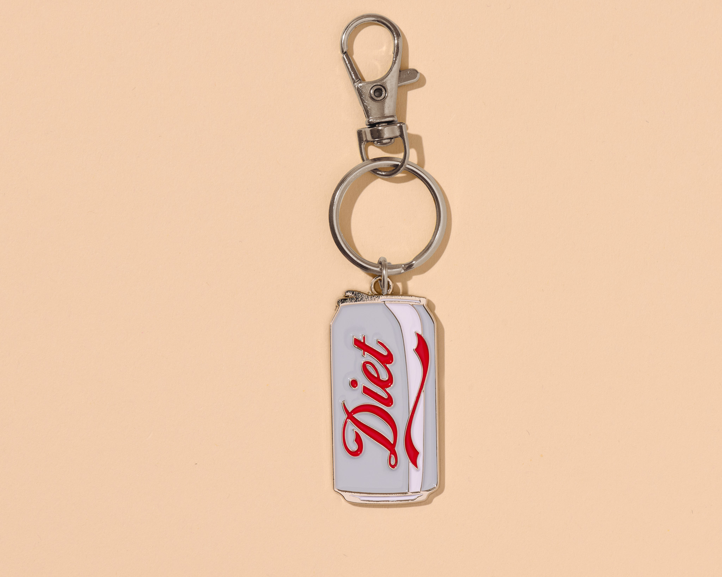 Enamel Keychain & Bag Charm—Diet Soda (Foodie Gift)