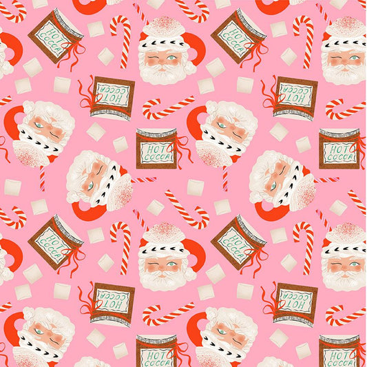 Santa Mugs in Flamingo