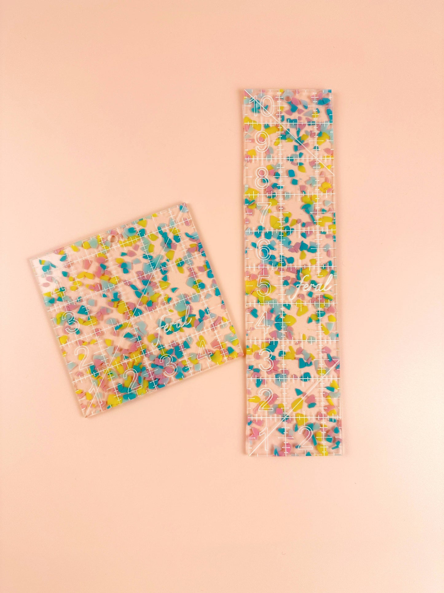 4.5 in Square Confetti Quilting Ruler