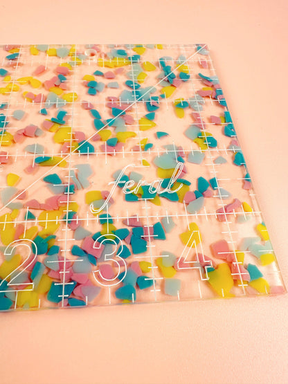 4.5 in Square Confetti Quilting Ruler