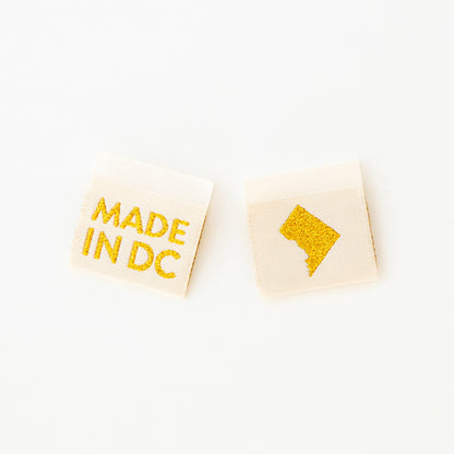 Made in My State Gold Woven Labels: Georgia