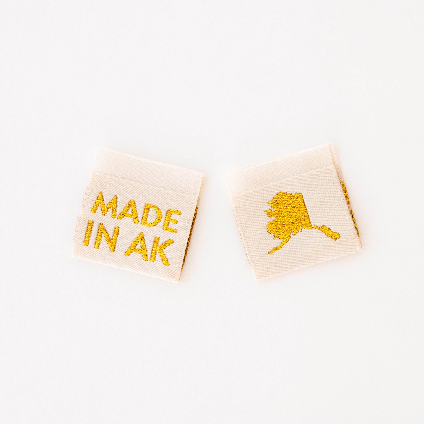 Made in My State Gold Woven Labels: Georgia