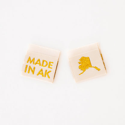Made in My State Gold Woven Labels: Georgia