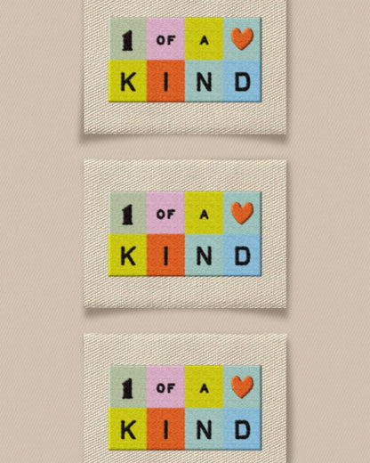 One of a Kind Rainbow Large Garment Labels: Set of 6