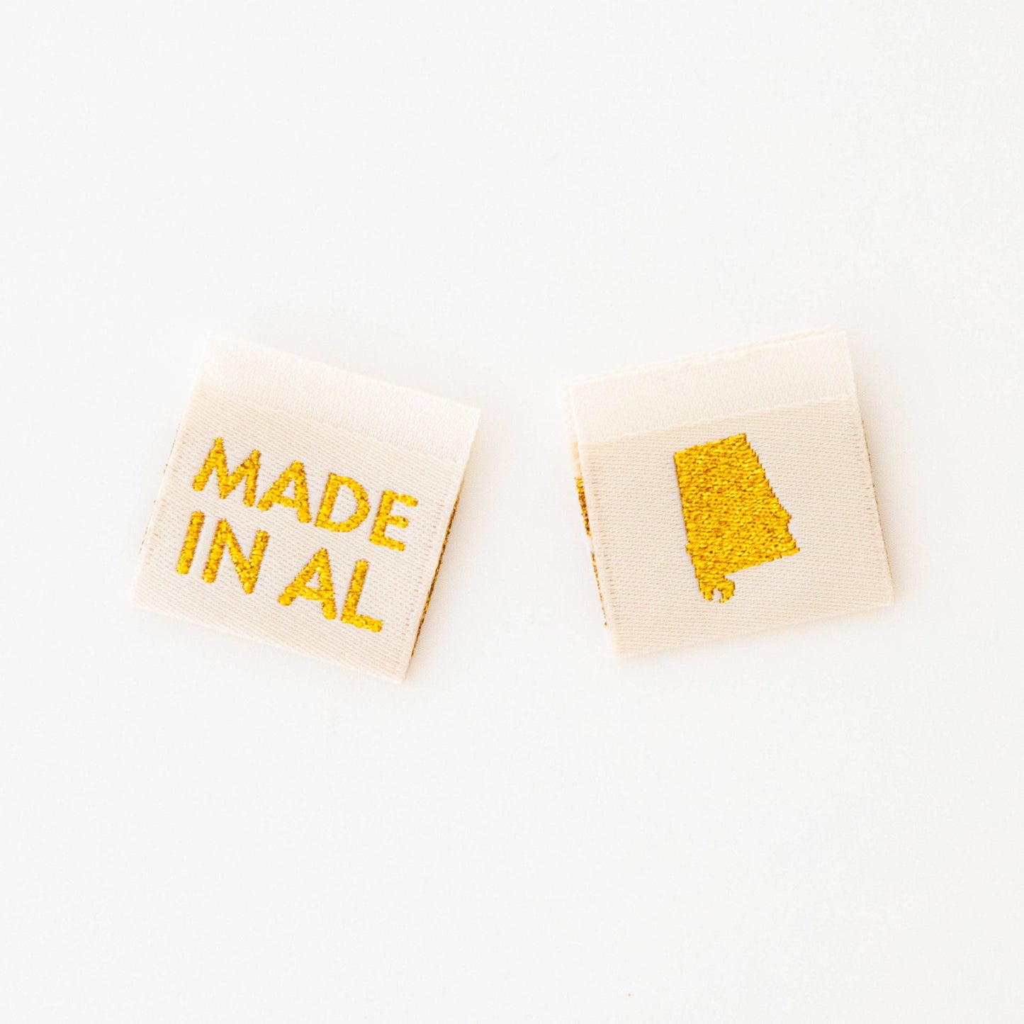 Made in My State Gold Woven Labels: Georgia