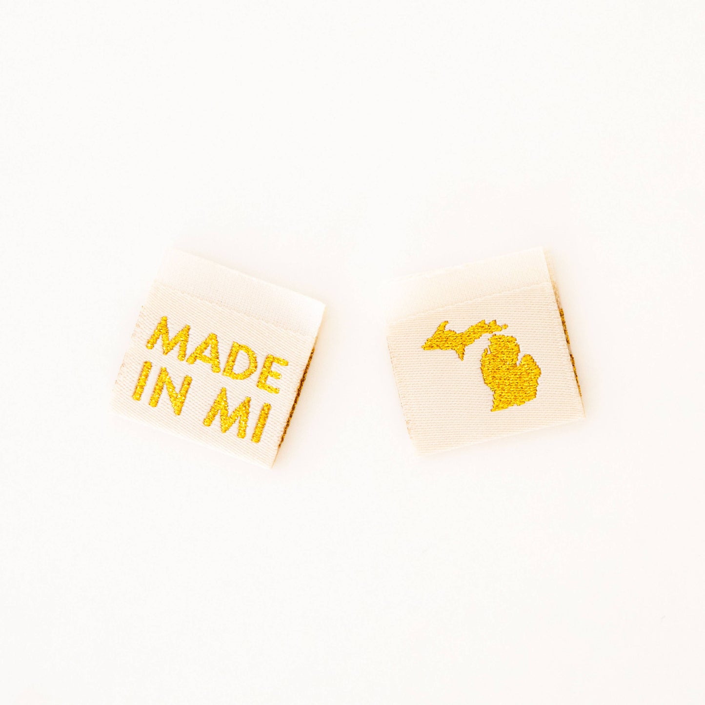 Made in My State Gold Woven Labels: Georgia