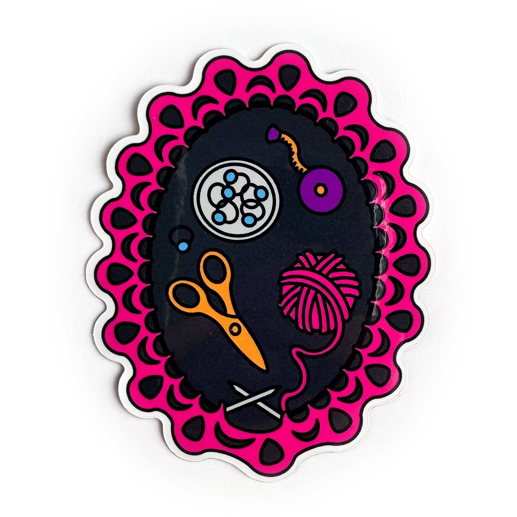 Knitting Session Sticker – Cool People Sew