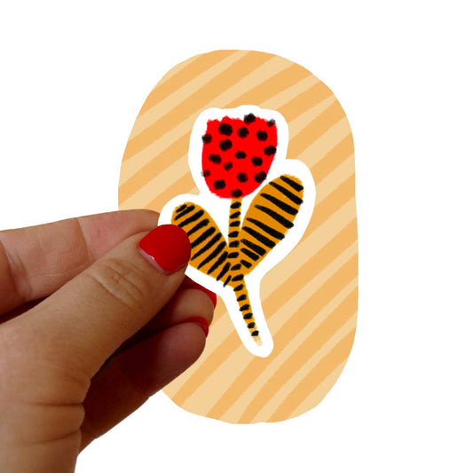 RED TULIP Sticker