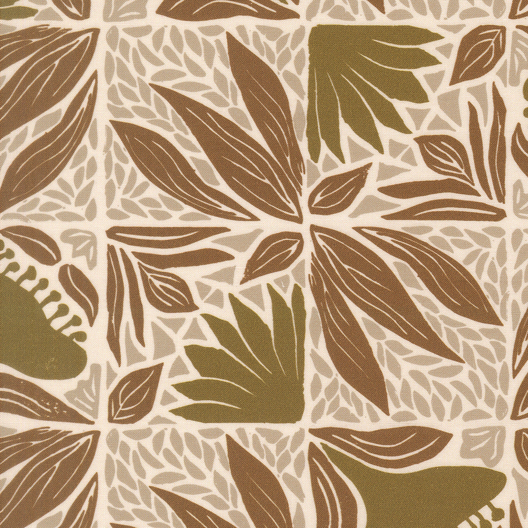 Painted Tiles in Umber