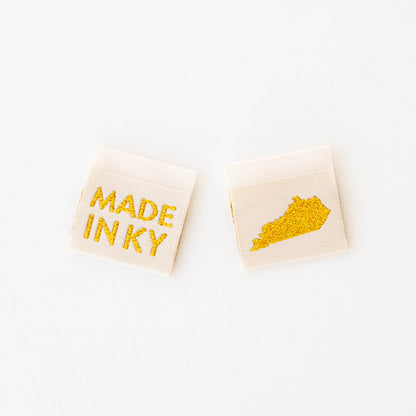 Made in My State Gold Woven Labels: Georgia
