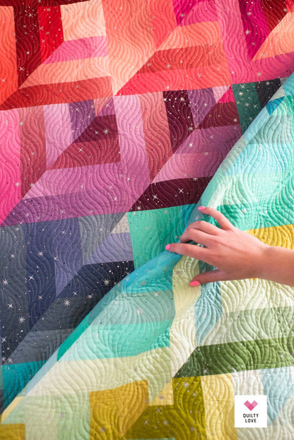 Lucky Log Cabins PAPER Quilt Pattern
