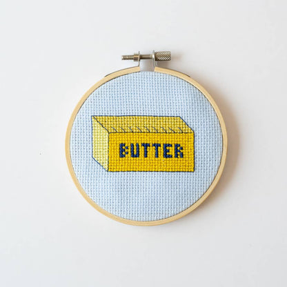 Butter Cross Stitch Kit for Beginners