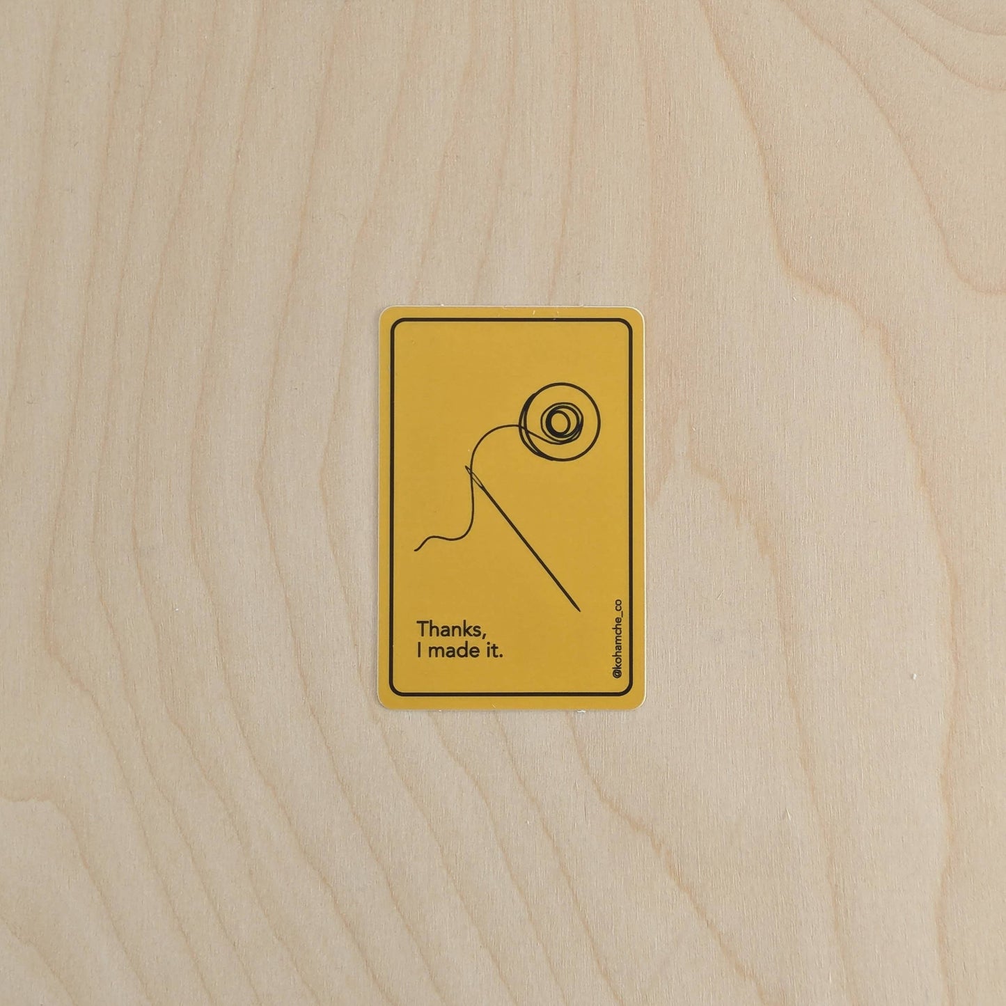 Thanks, I made it - Stickers for Sewists and Quilters