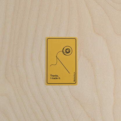 Thanks, I made it - Stickers for Sewists and Quilters