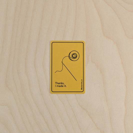 Thanks, I made it - Stickers for Sewists and Quilters