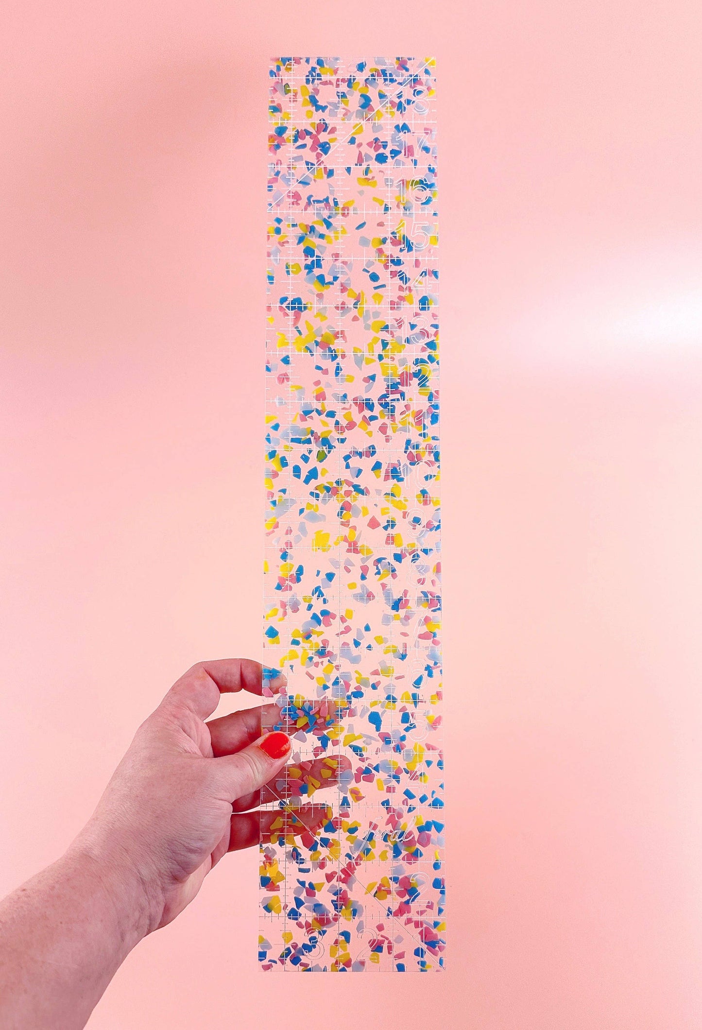 Fat Quarter Quilting Ruler : Confetti