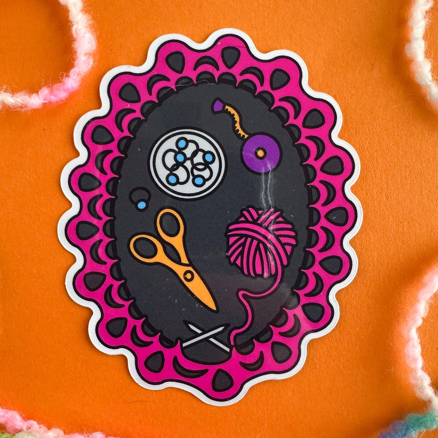 Knitting Session Sticker