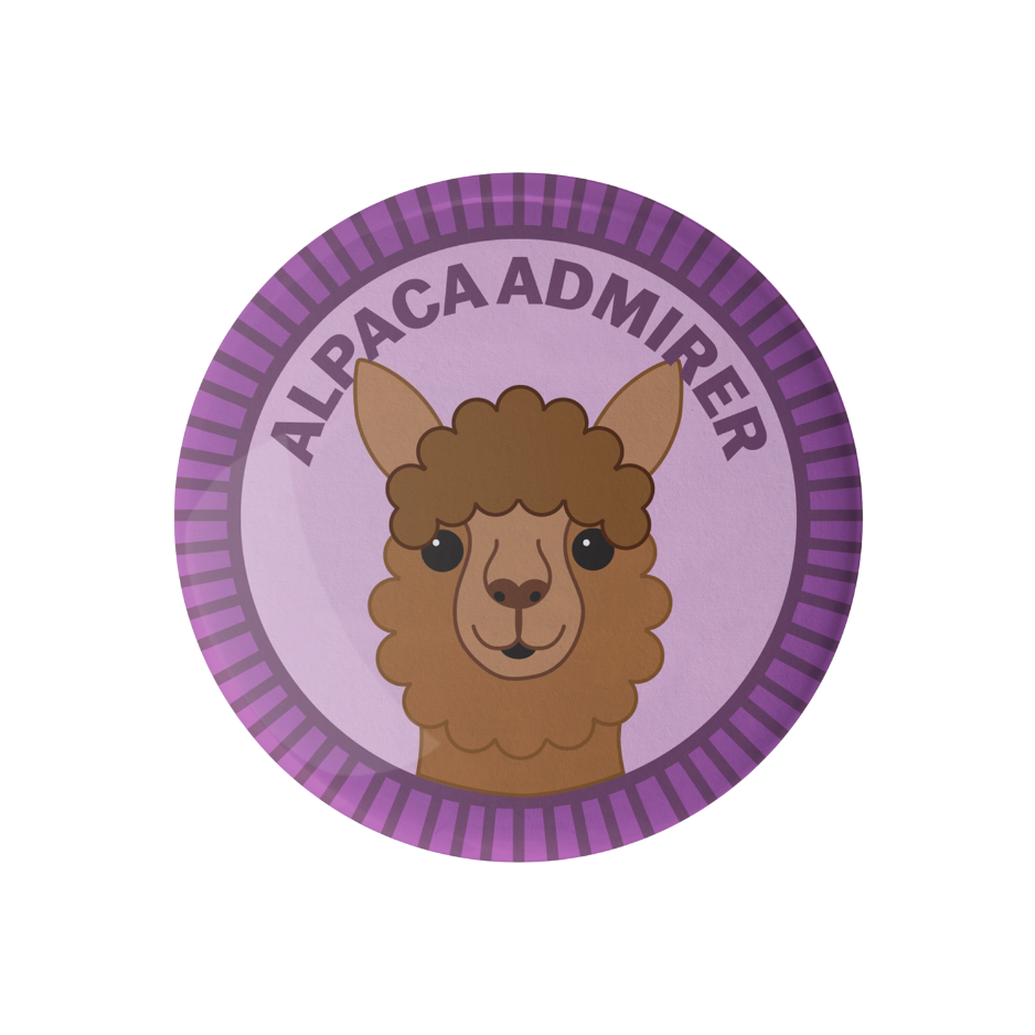 Alpaca Admirer Merit Badge