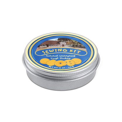 Sewing Kit Stickers Tin Can