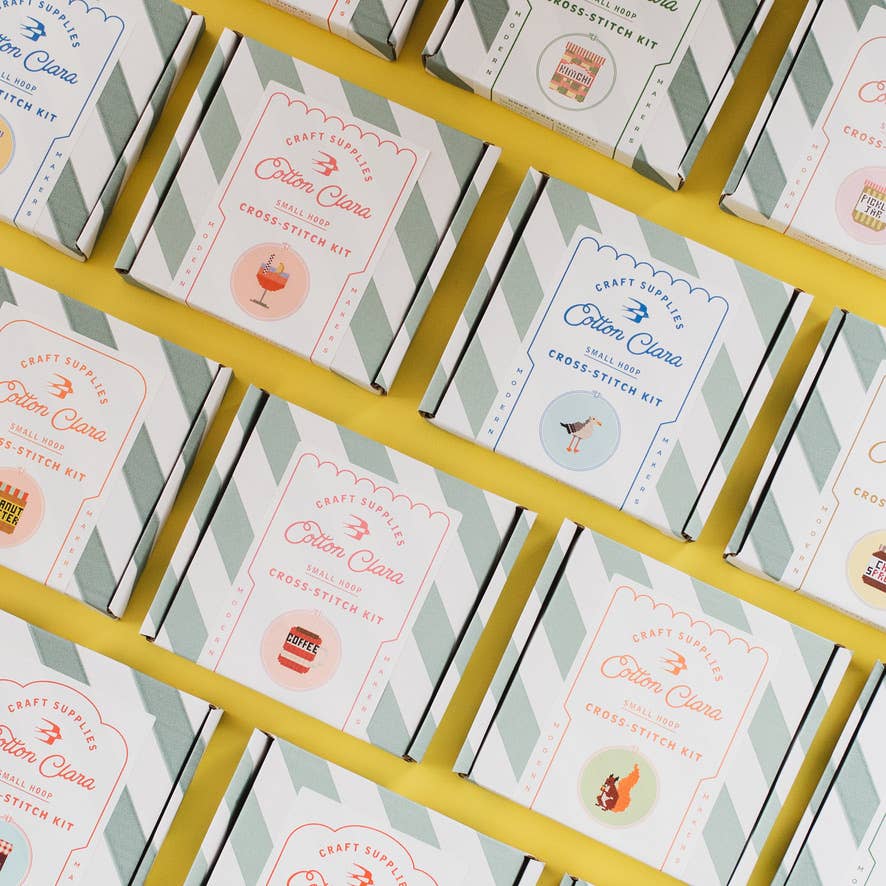 Butter Cross Stitch Kit for Beginners